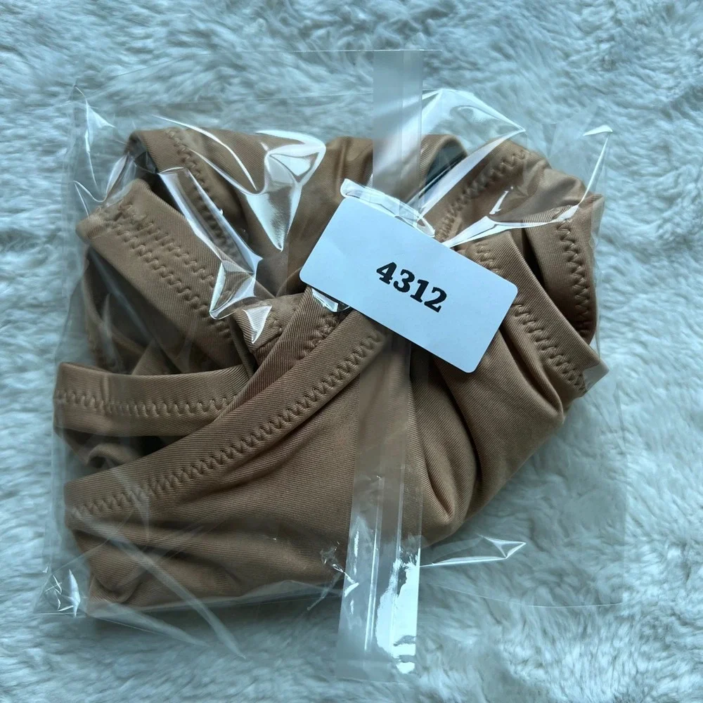 SKIMS Swim Dipped Front Bottom Ochre Tan Bikini SW-TAN-0147 Women Size 4X NEW